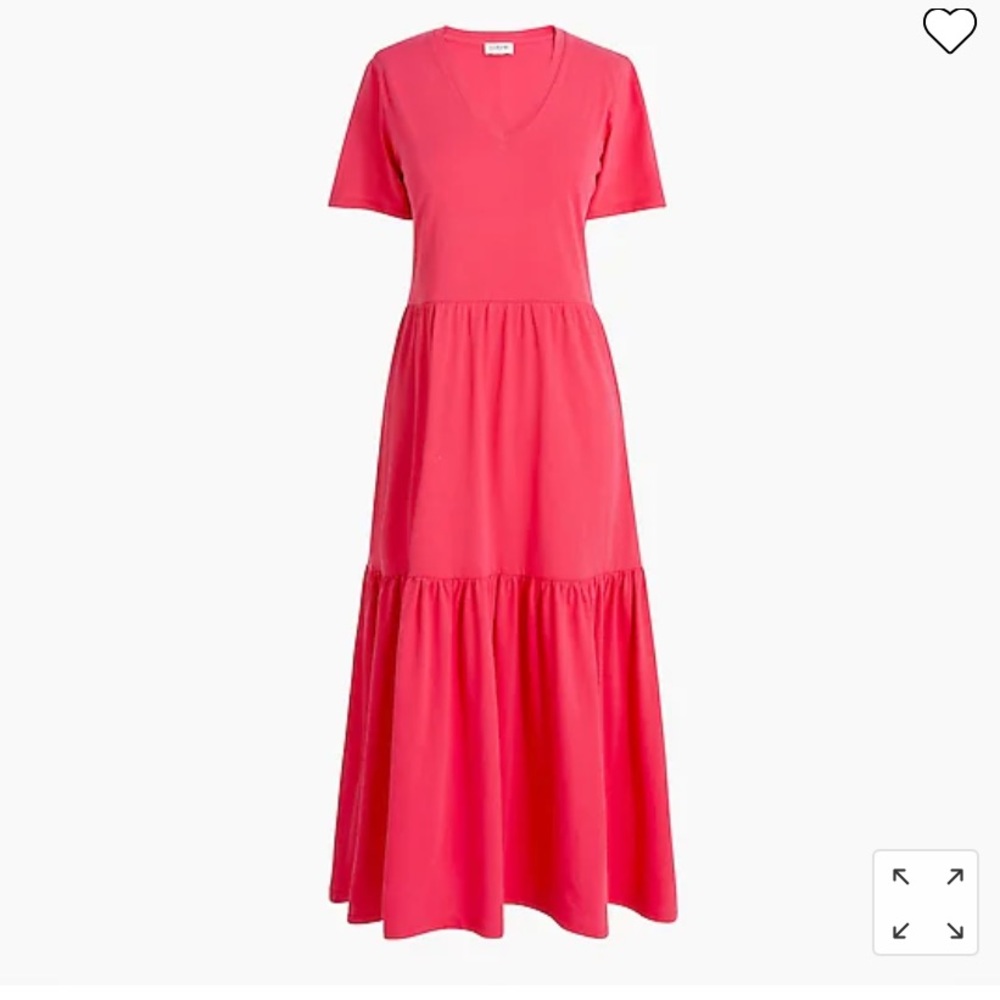 NWT J. Crew V-Neck Tiered Knit MIDI Dress • Size XSmall